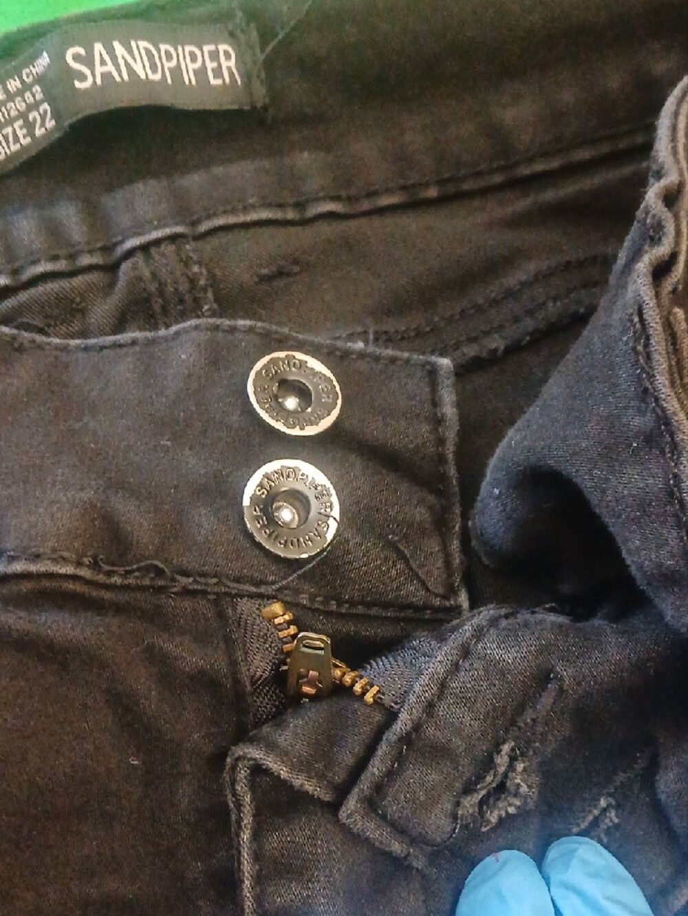 Sandpiper Black Skinny Jeans for Women - Picture 3 of 5